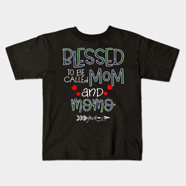 Blessed To be called Mom and momo Kids T-Shirt by Barnard